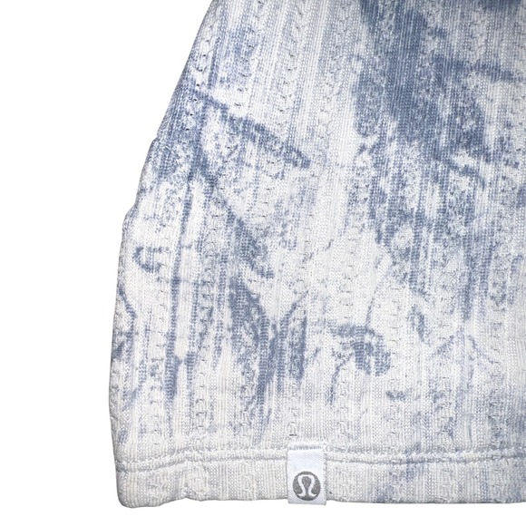 Lululemon Train to Be Tank White/Luna Wash Cropped Training Yoga Medium EUC - Picture 6 of 8